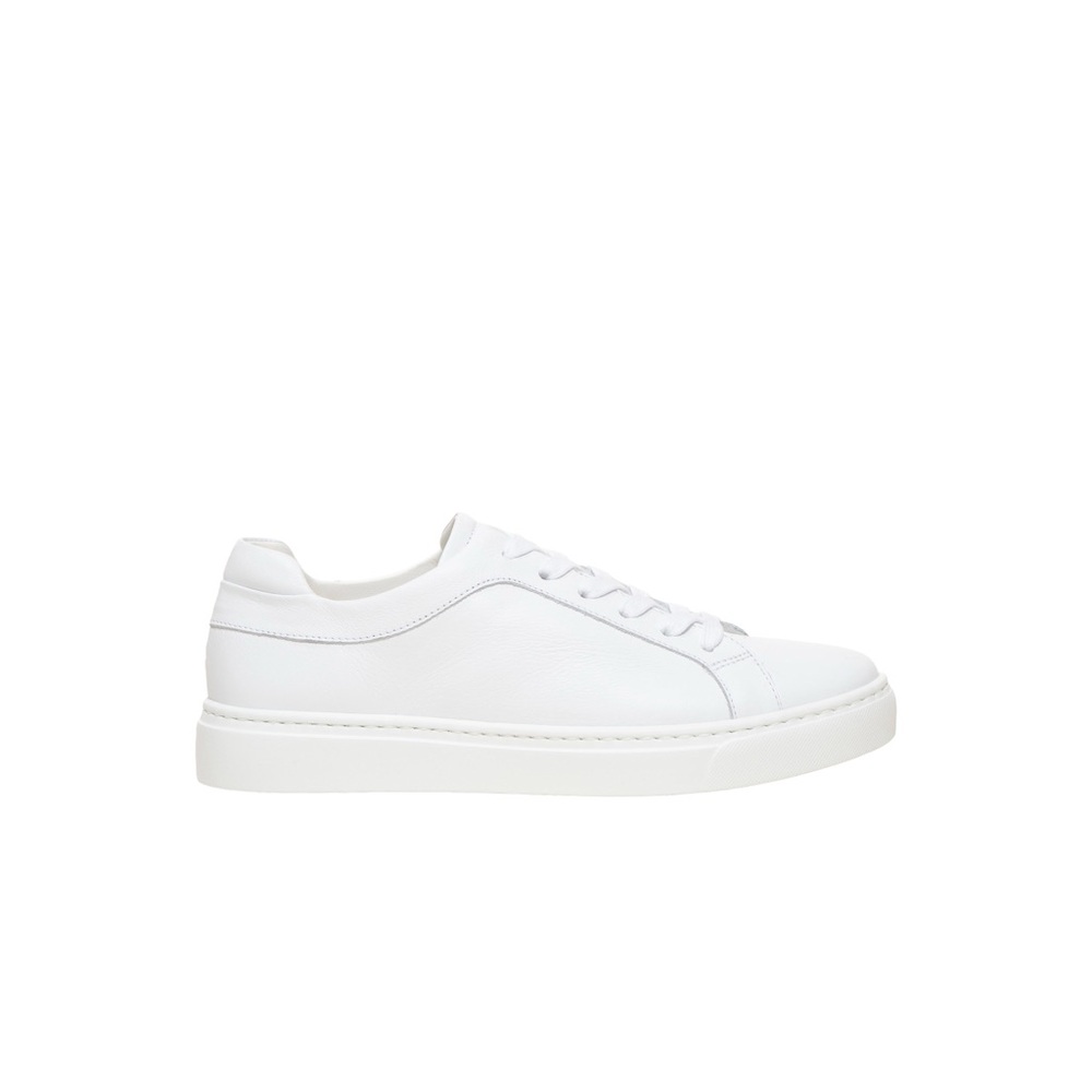 M. Gemi White Leather Sneakers